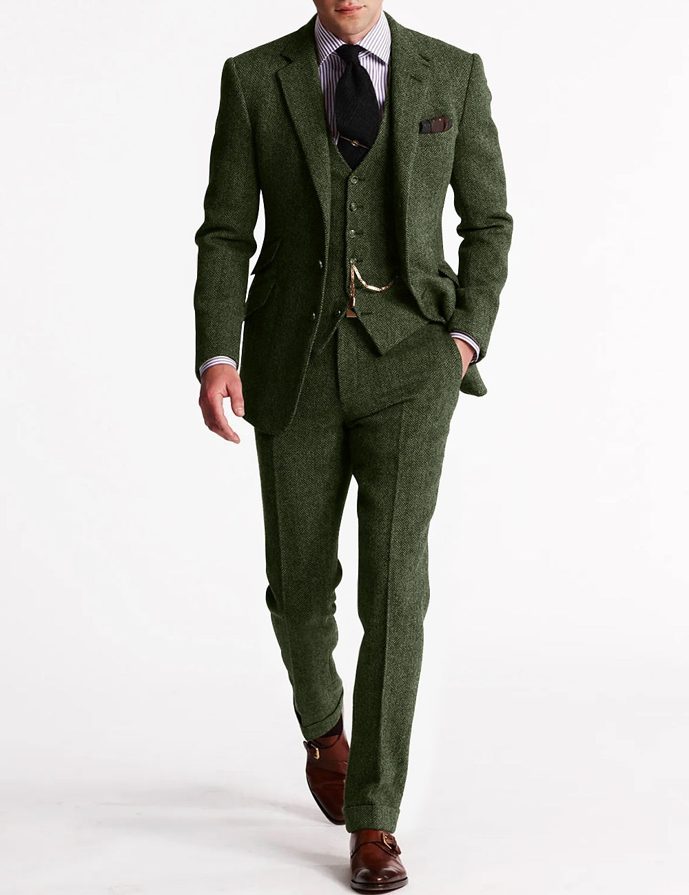 Men's Three-Piece Tweed Suits | Tuxedo