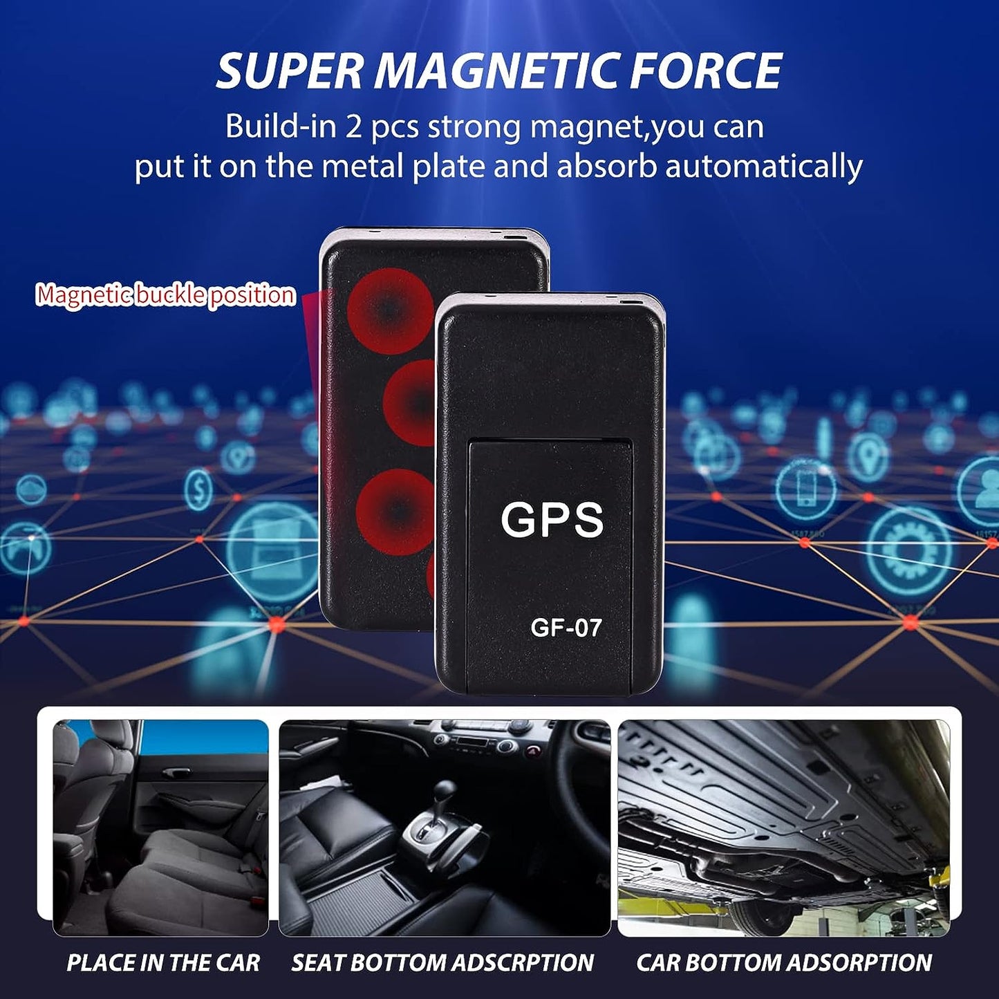 Kompakter GPS-Autotracker für sichere Verfolgung