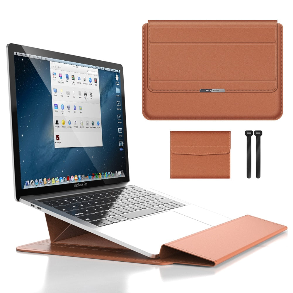 Verstellbarer Laptop-Ständer & Sleeve – Verbesserter ergonomischer Komfort für die Arbeit