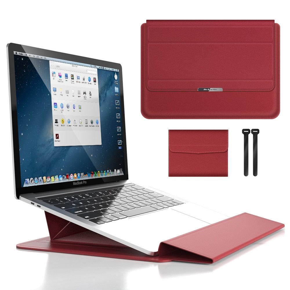 Verstellbarer Laptop-Ständer & Sleeve – Verbesserter ergonomischer Komfort für die Arbeit