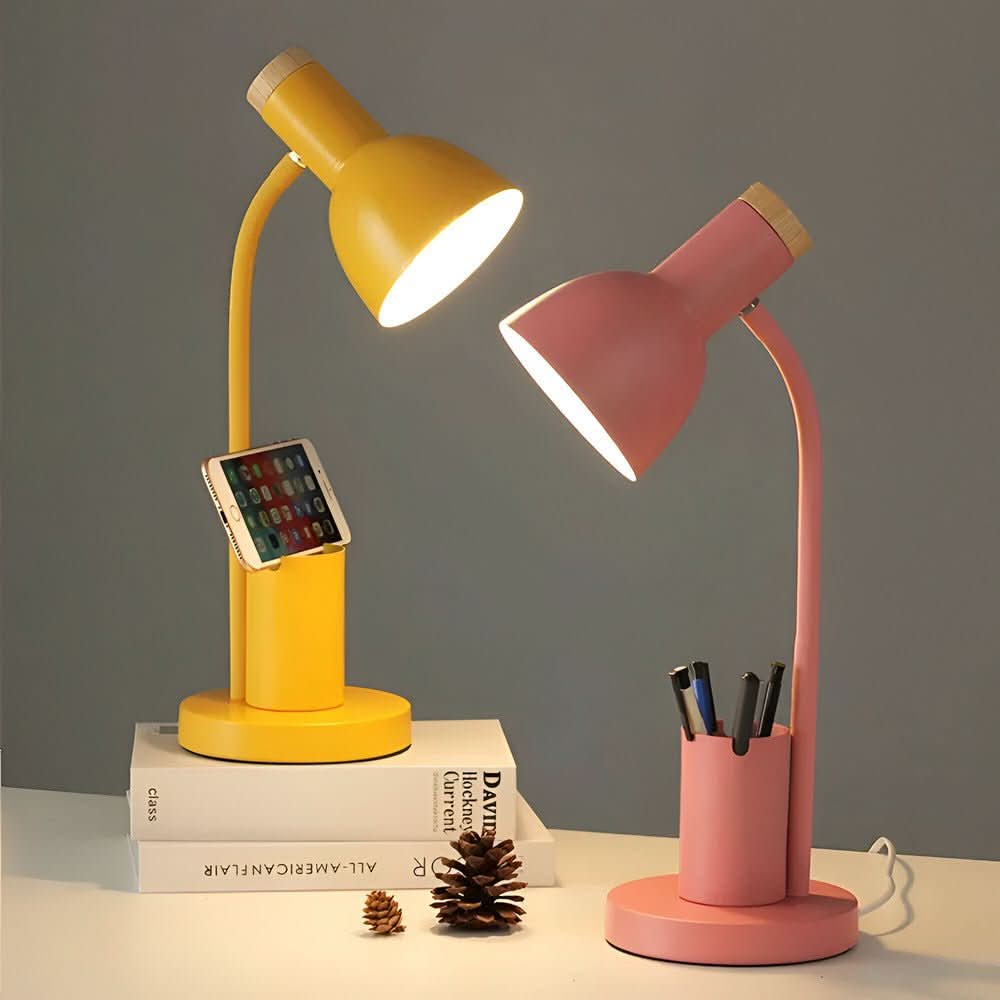 Moderne LED Schreibtischlampe mit Stifthalter für Büro & Zuhause