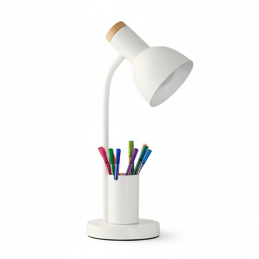 Moderne LED Schreibtischlampe mit Stifthalter für Büro & Zuhause