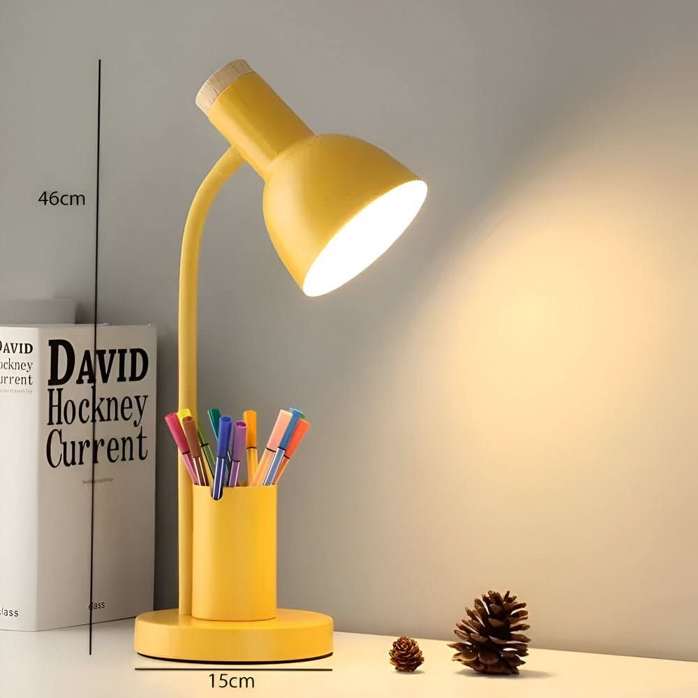 Moderne LED Schreibtischlampe mit Stifthalter für Büro & Zuhause