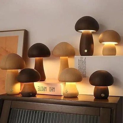 Pilzförmige Nachttischlampe