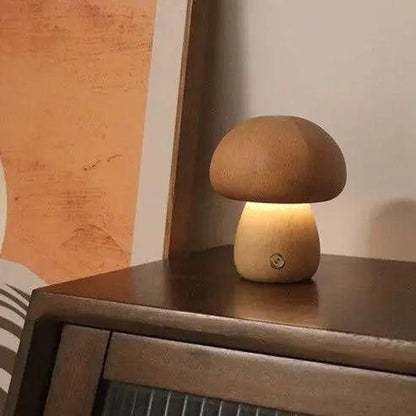 Pilzförmige Nachttischlampe