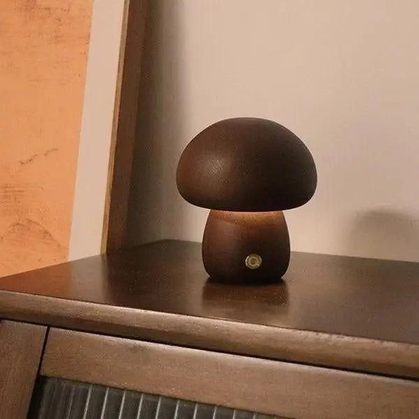 Pilzförmige Nachttischlampe