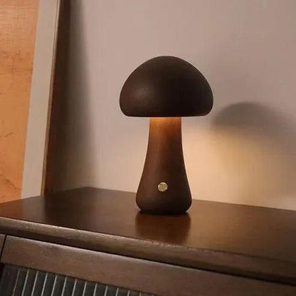 Pilzförmige Nachttischlampe
