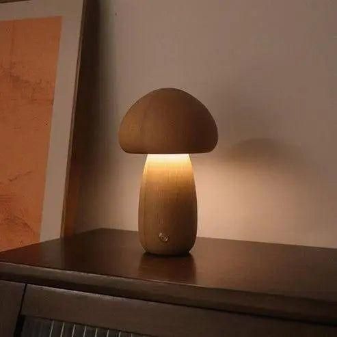 Pilzförmige Nachttischlampe