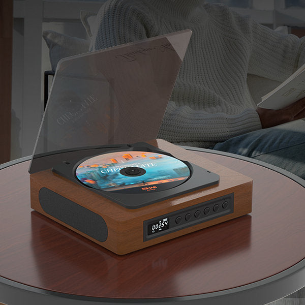 Vintage Bluetooth CD-Player mit USB-C-Anschluss