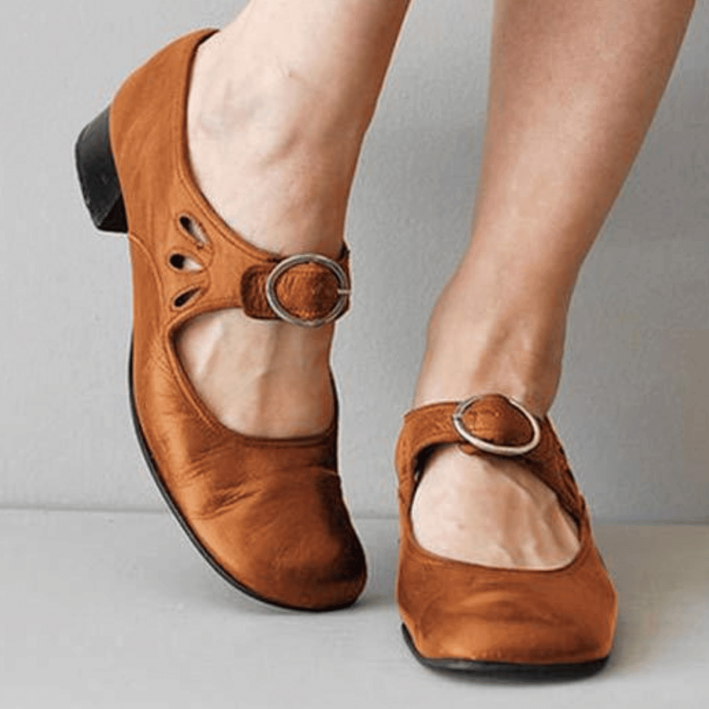 Damen Mary Jane Sandalen | mit Schnallenriemen