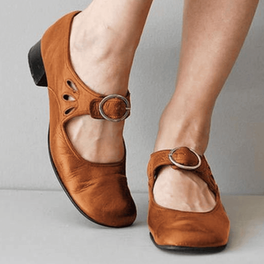 Damen Mary Jane Sandalen | mit Schnallenriemen