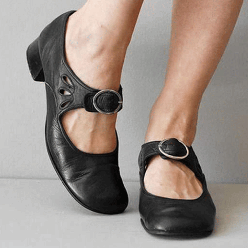 Damen Mary Jane Sandalen | mit Schnallenriemen