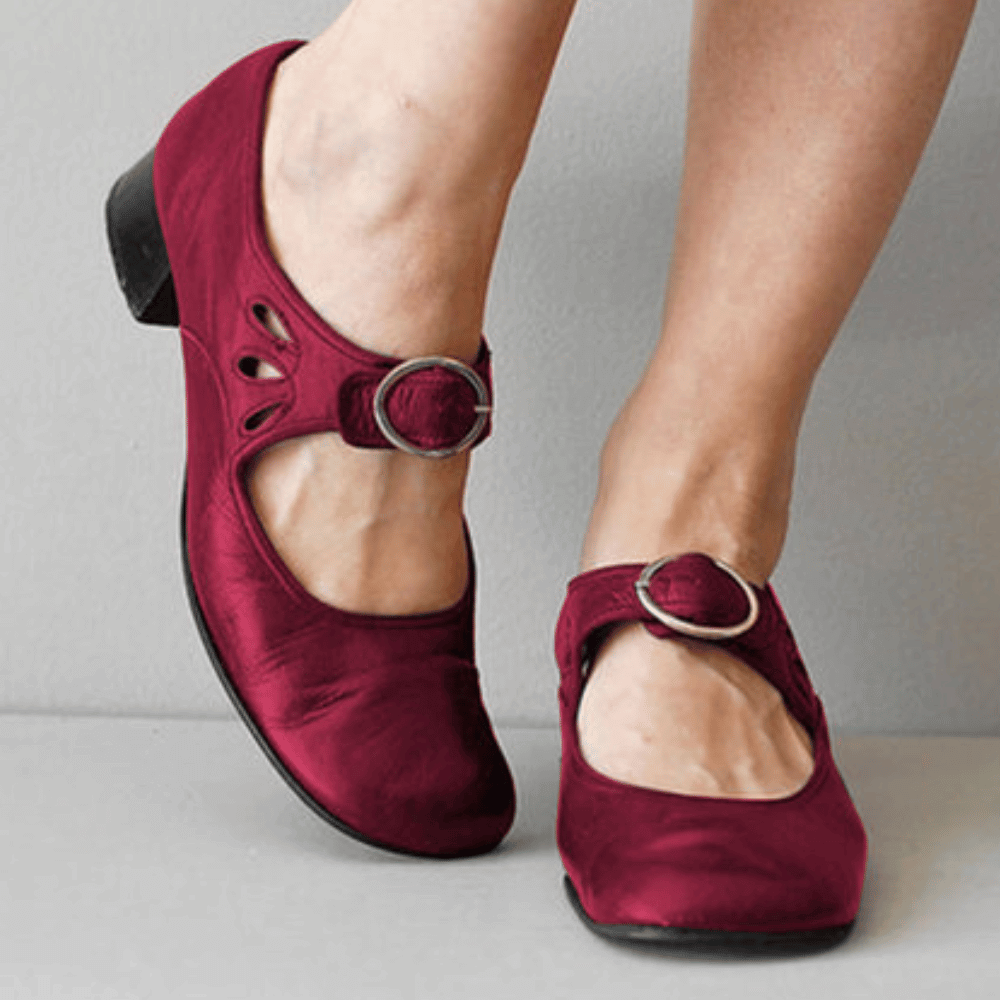 Damen Mary Jane Sandalen | mit Schnallenriemen