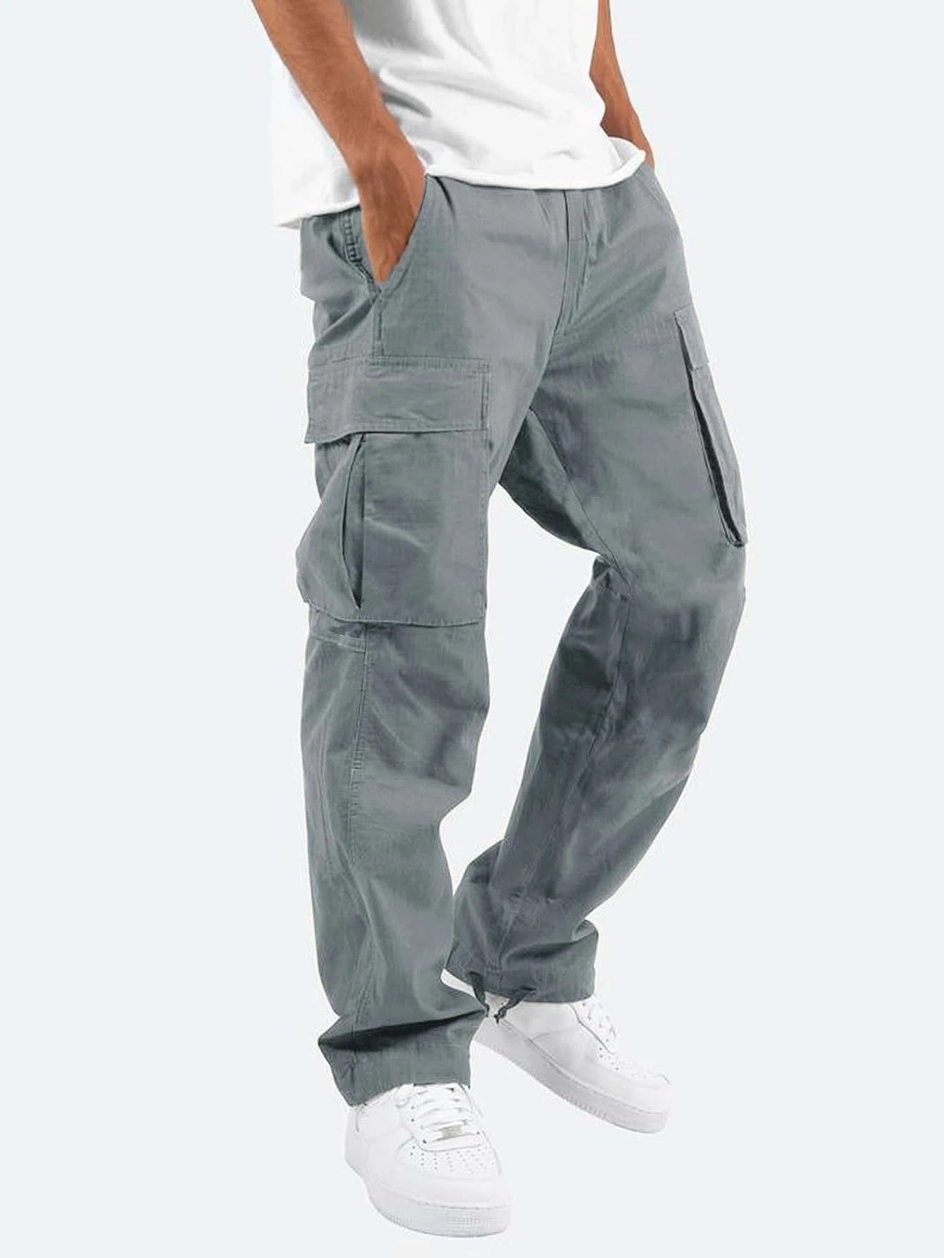 Herren Stretch Cargohose | Lang
