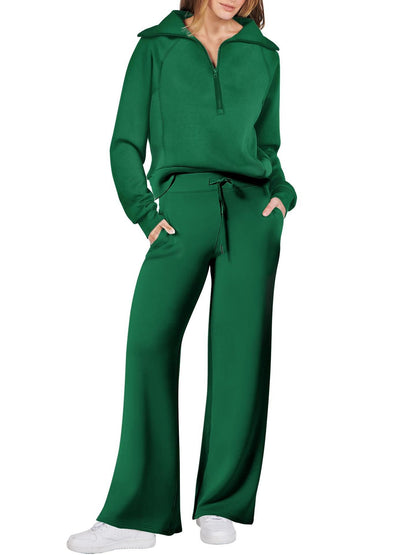 Women's Two-Piece Set Tracksuit | Zipper