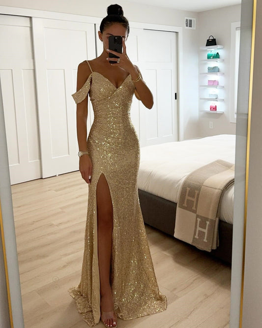Glitzerndes Abendkleid für Damen