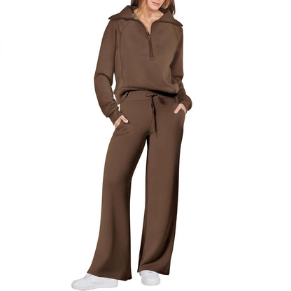 Women's Two-Piece Set Tracksuit | Zipper