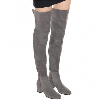 Women's Block Heel Knee High Boots | Suede