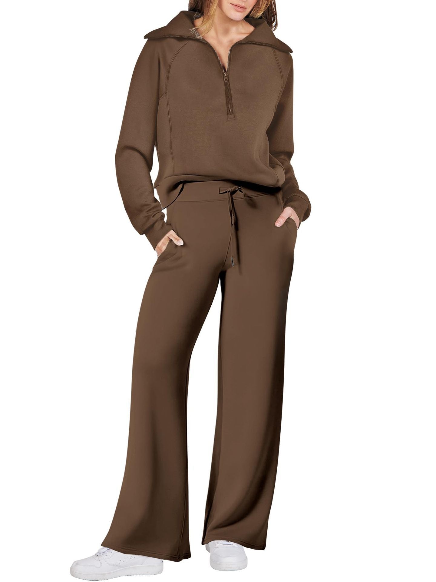 Women's Two-Piece Set Tracksuit | Zipper