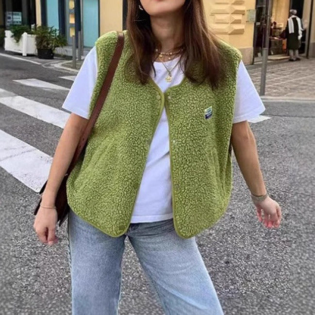 Damen Lockere Weste | Mode