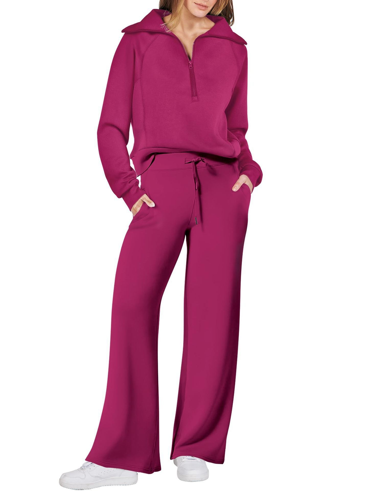 Women's Two-Piece Set Tracksuit | Zipper