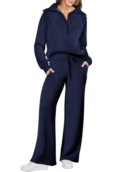 Women's Two-Piece Set Tracksuit | Zipper