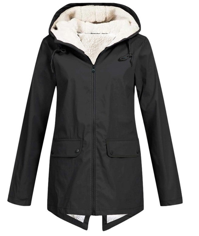 Women's Plush Lining Jacket | Hooded