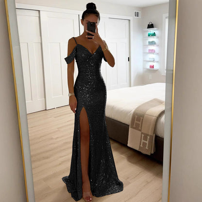 Glitzerndes Abendkleid für Damen