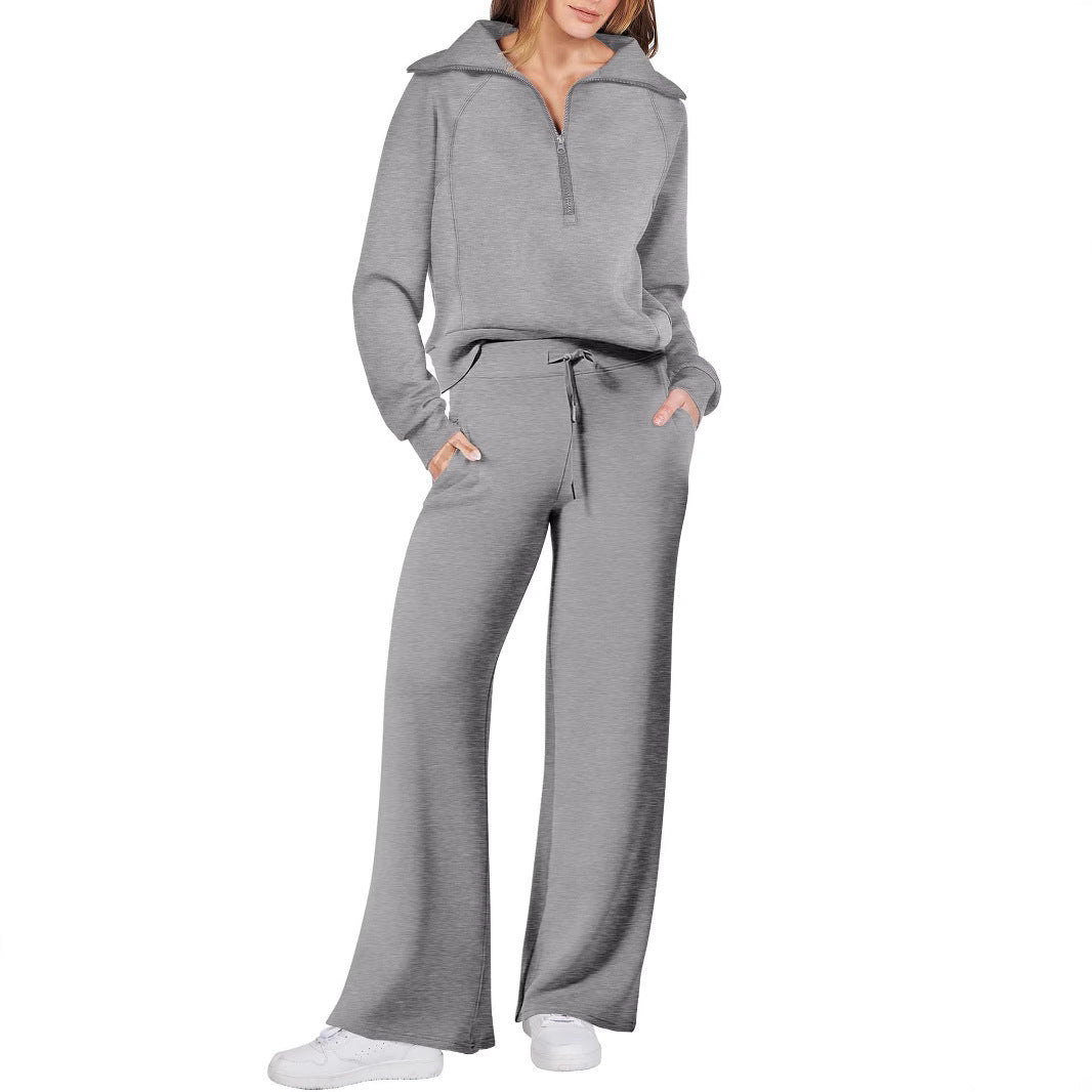 Women's Two-Piece Set Tracksuit | Zipper