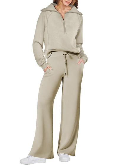 Women's Two-Piece Set Tracksuit | Zipper