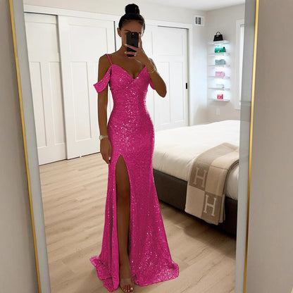 Glitzerndes Abendkleid für Damen