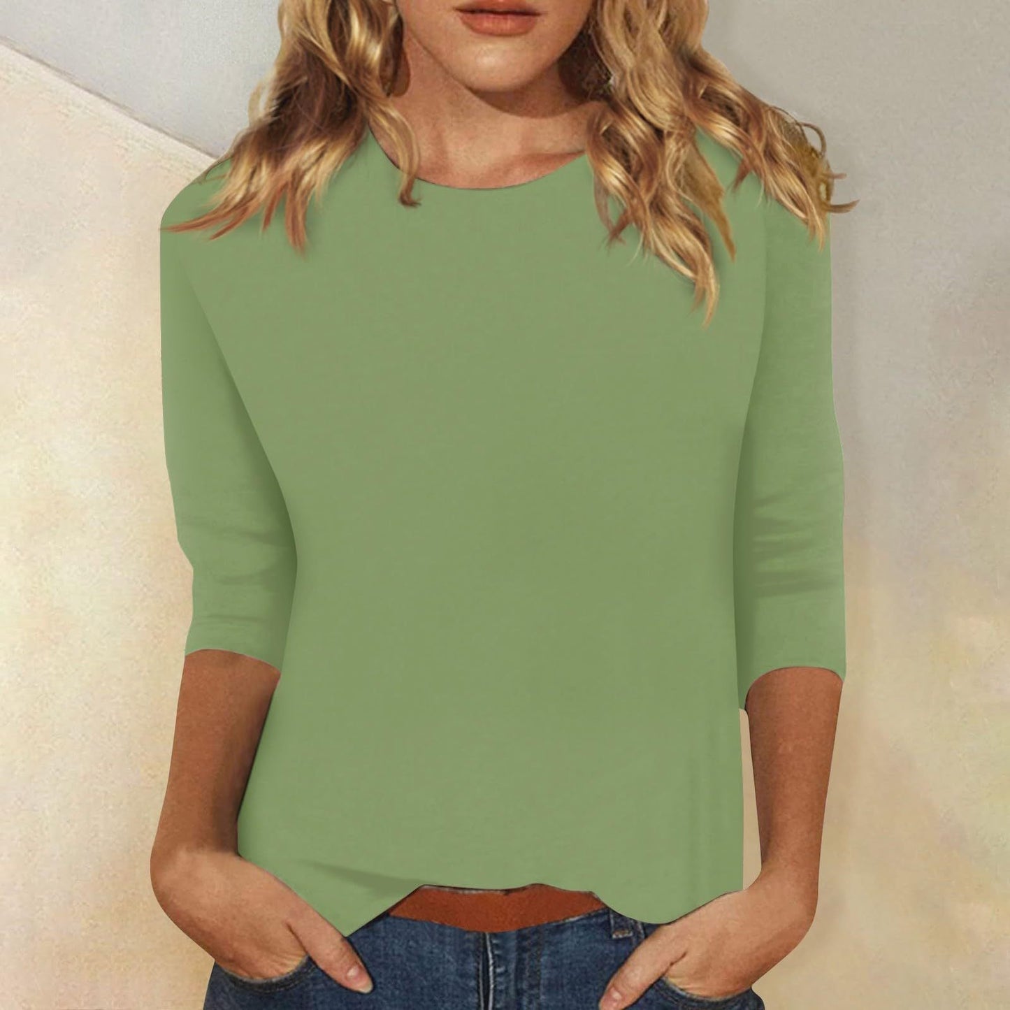 Women's 3/4 Sleeves Blouse | Loose