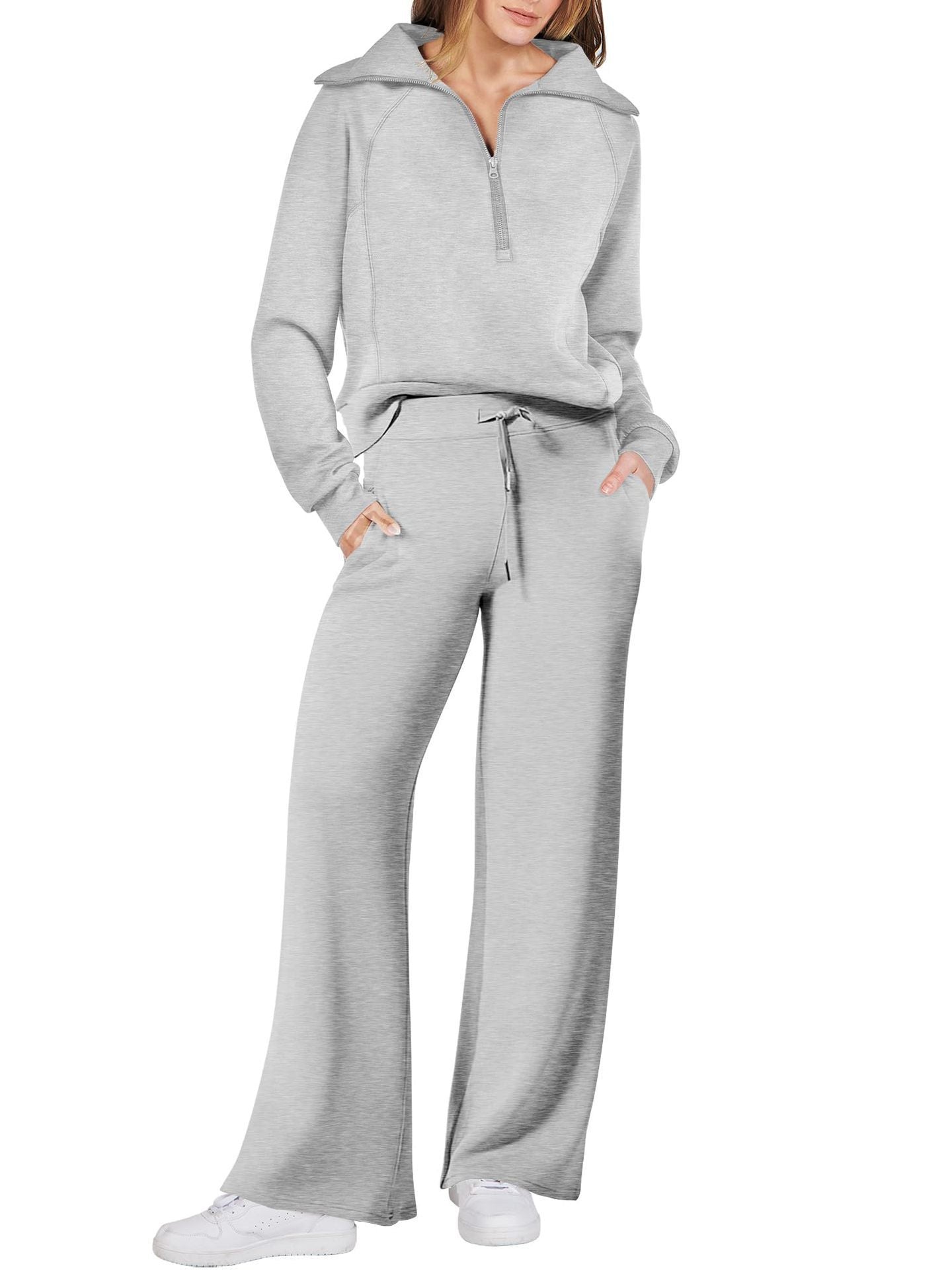 Women's Two-Piece Set Tracksuit | Zipper
