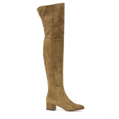 Women's Block Heel Knee High Boots | Suede