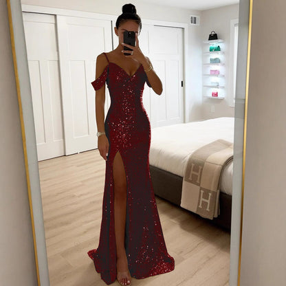Glitzerndes Abendkleid für Damen