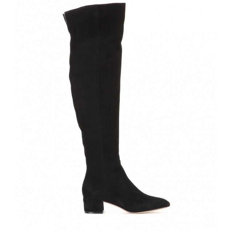 Women's Block Heel Knee High Boots | Suede
