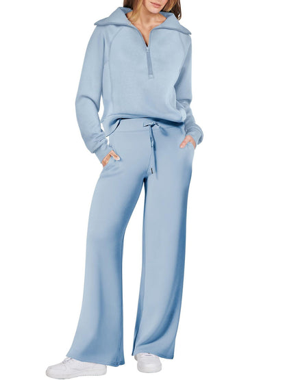 Women's Two-Piece Set Tracksuit | Zipper