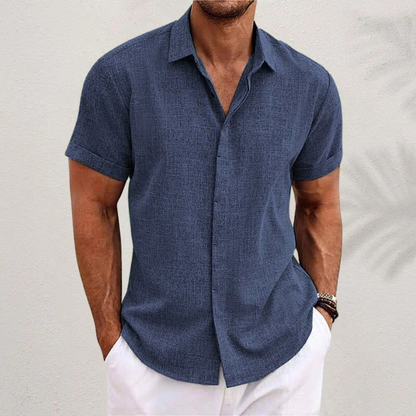 Herren Linen Hemd | Kurzarm