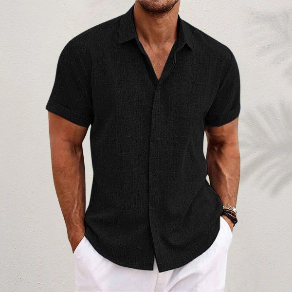 Herren Linen Hemd | Kurzarm