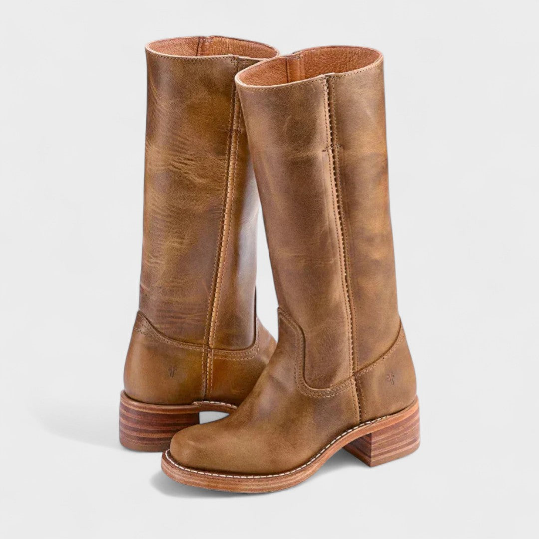Damen Cowboy Ankle Boots | Plattform