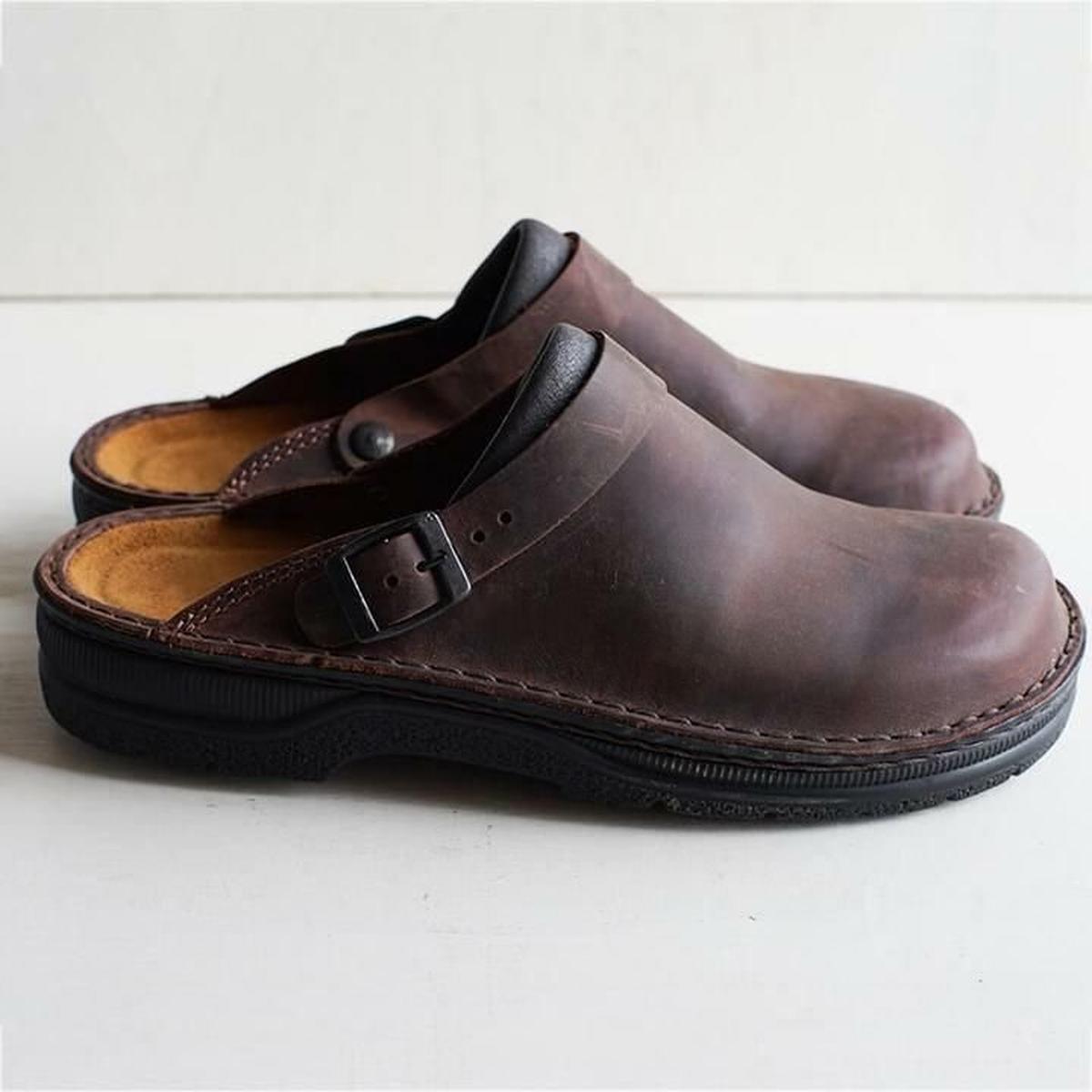 Men's Arch Support Slippers | Leather