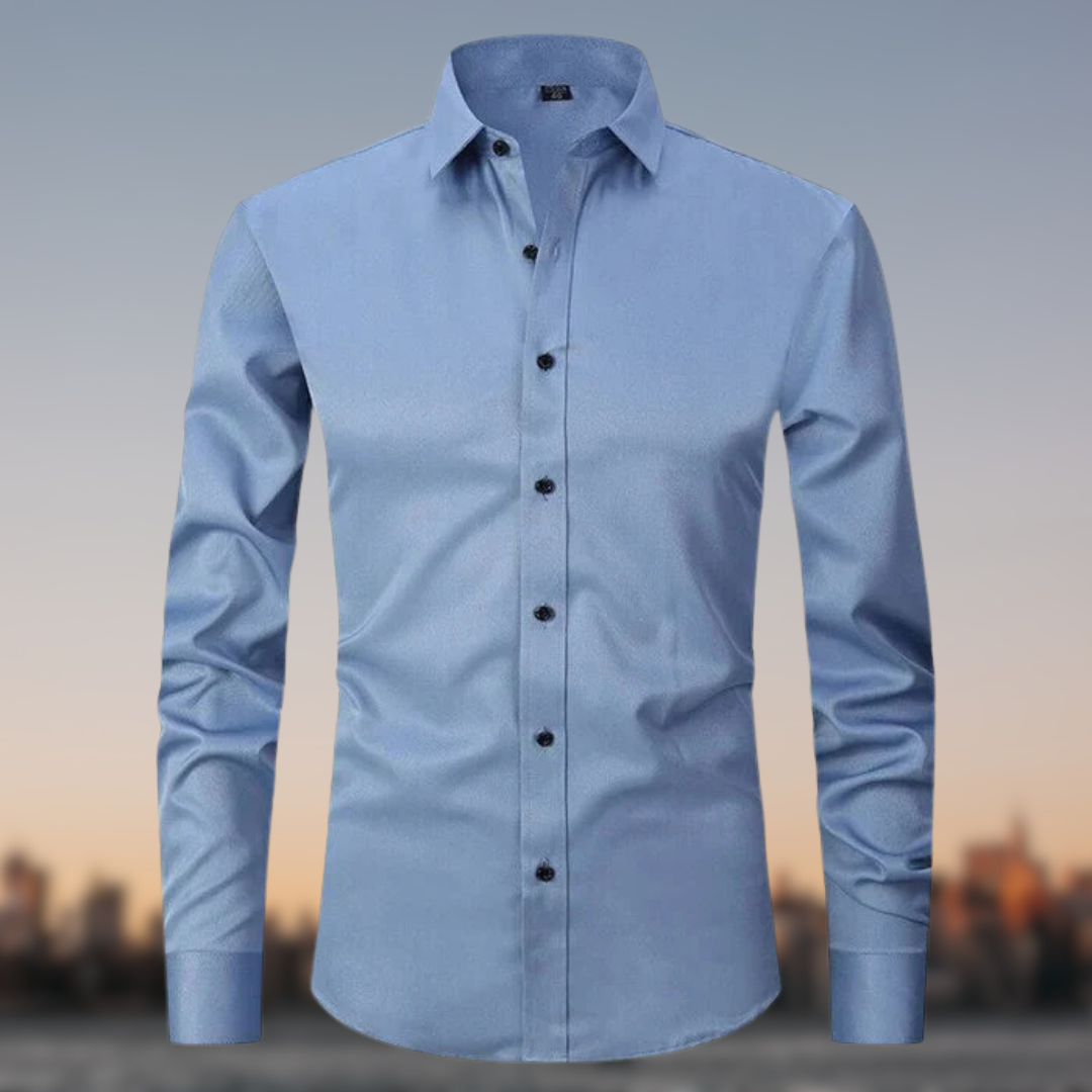 Herren Elegant Stretch Hemd | Langarm