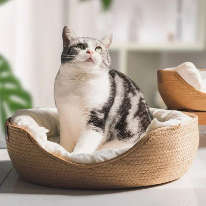 Umweltfreundliches Katzensofa mit atmungsaktivem Baumwoll-Design