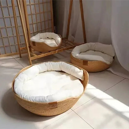 Umweltfreundliches Katzensofa mit atmungsaktivem Baumwoll-Design