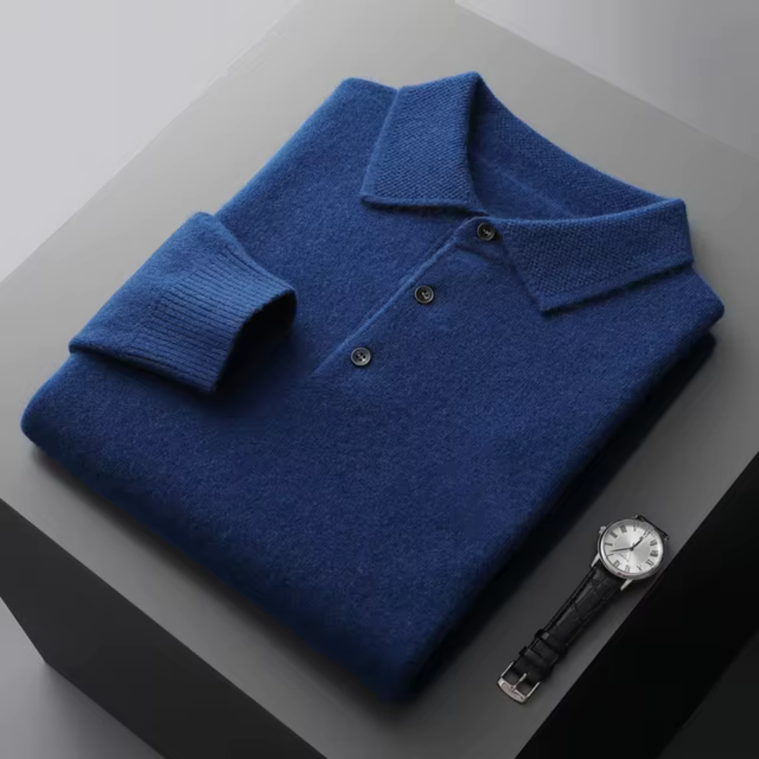 Men's Polo Sweater | Light Warmth