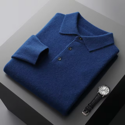 Men's Polo Sweater | Light Warmth