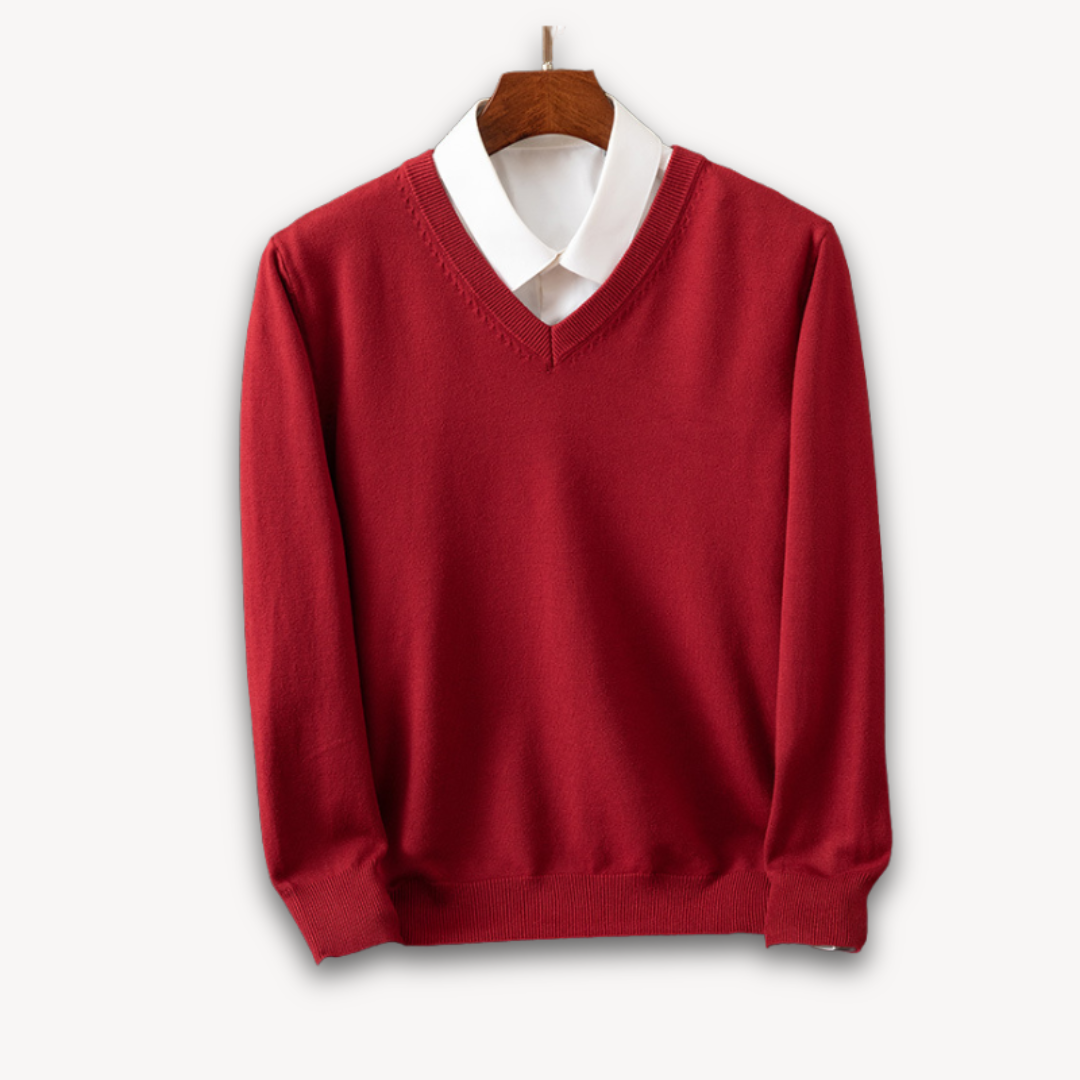 Men's V-Neck Sweater | Soft & Lightweight