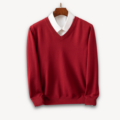 Men's V-Neck Sweater | Soft & Lightweight