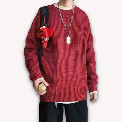 Men's Oversized Pullover Sweater | Winter