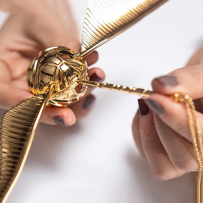 Goldplattierte 18k Schatzringbox mit beweglichem Design | Luxus Schmuck